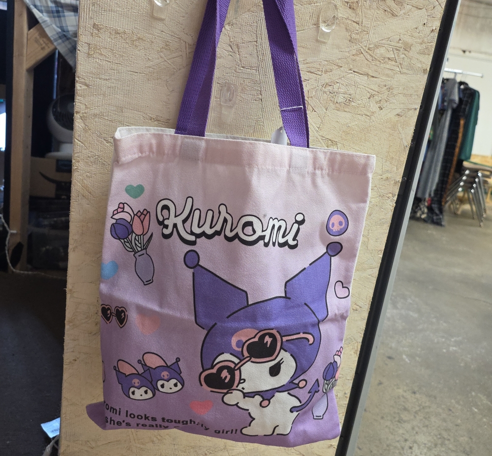Kuromi Pink & Purple Character Tote Bag